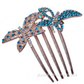 Fine hairpin fashion jewelry 5 pin clips alloy crystal tiara hair vintage tiara wedding deco accessories women girl HF81488